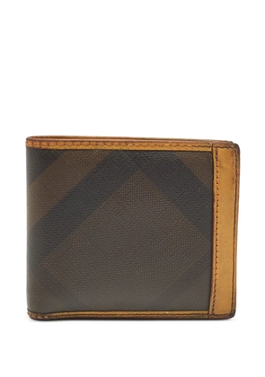 Burberry Pre-Owned checked bi-fold wallet - Brown