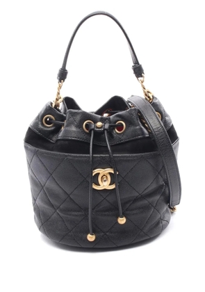 CHANEL Pre-Owned mini 2020 matelasse chain bag - Black