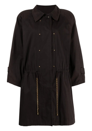 CHANEL Pre-Owned 1990s cotton ball coat - Black