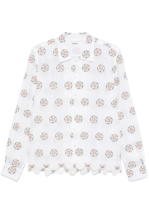 BODE Floral Aperture shirt - White