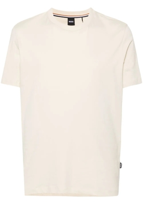 BOSS raised-logo cotton T-shirt - Neutrals