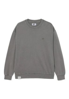 izzue logo-embroidered sweatshirt - Grey