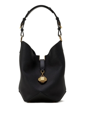 Lanvin geometric-detail bucket bag - Black