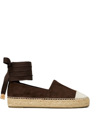 Tory Burch suede espadrilles - Brown