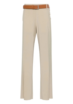 Moschino belted straight-leg trousers - Neutrals