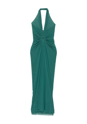 Fisico halterneck dress - Green