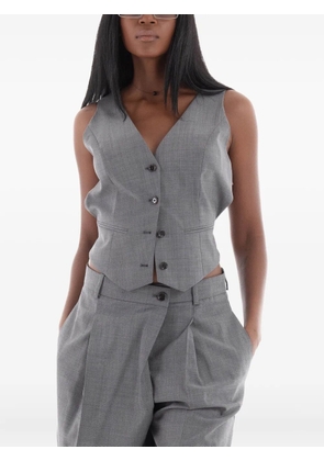 BOSS button-down sleeveless vest - Grey