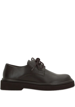 Paloma Barceló round-toe lace-up derby shoes - Brown