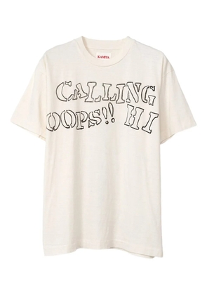 KAMIYA printed graphic T-shirt - White