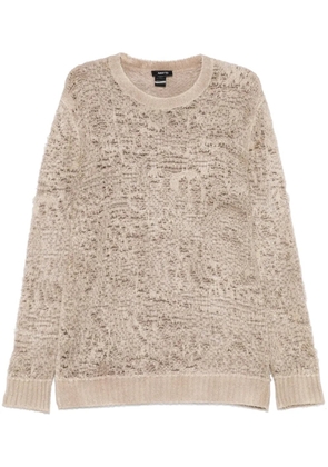 Avant Toi jacquard sweater - Neutrals