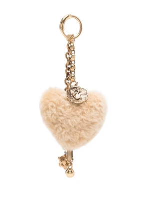 Chloé heart bag charm - Neutrals