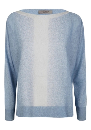 D.Exterior gradient-effect sweater - Blue