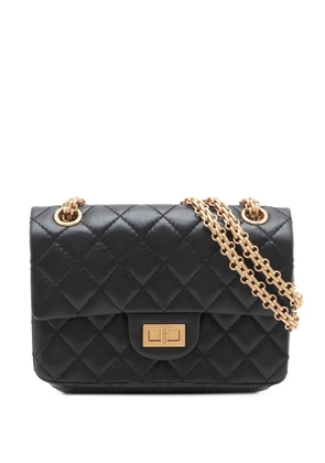 CHANEL Pre-Owned 2021-2025 Mini Reissue 2.55 Quilted Aged Calfskin Single Flap shoulder bag - Black