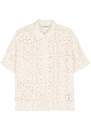 AllSaints Milly organic cotton crochet top - Neutrals