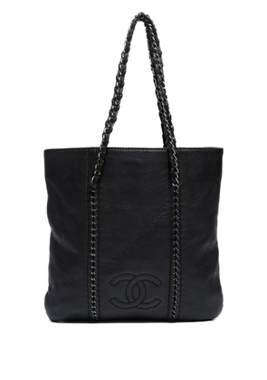 CHANEL Pre-Owned 2005-2006 Interlocking CC-logo shoulder bag - Black