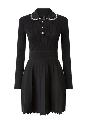 PINKO ribbed polo dress - Black
