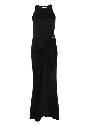 Patrizia Pepe ruched maxi dress - Black