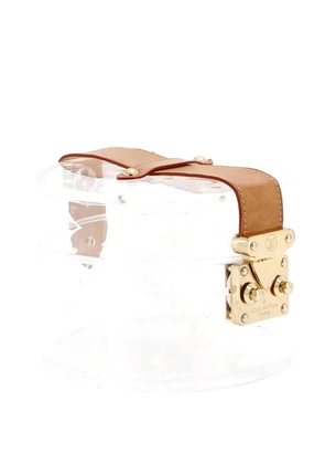 Louis Vuitton Pre-Owned Box Scott Trunk Monogram Plexiglass pouch - White