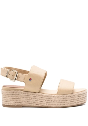 Tommy Hilfiger 48mm braided-wedge sandals - Neutrals