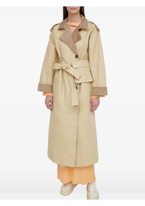 Résumé double-breasted trench coat - Neutrals