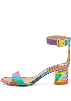 Valentino Garavani Pre-Owned 65mm leather heeled sandals - Pink