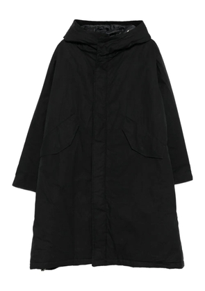 Sunflower hooded parka coat - Black