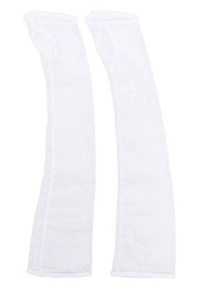 Maison Close Flashback mittens - White