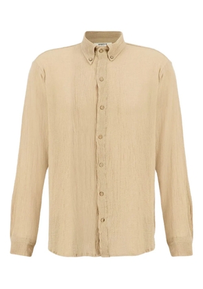 SPIRITUM TULUM button-down collar long-sleeve shirt - Neutrals