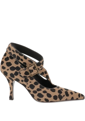 KHAITE 85mm Sloan printed pumps - Neutrals