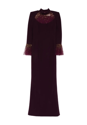 JEAN-LOUIS SABAJI bell sleeve maxi dress - Red