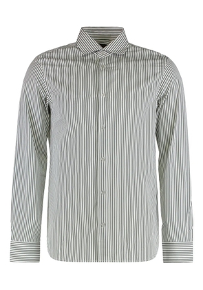 Moorer Sorrento-RW striped shirt - White