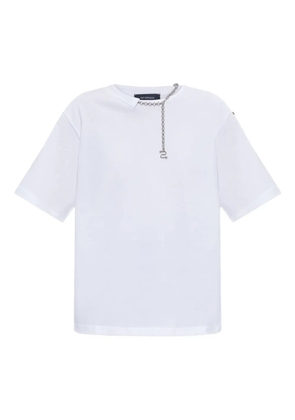 Sportmax chain-embellished cotton t-shirt - White