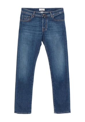 Jacob Cohën five-pocket embroidered-logo jeans - Blue