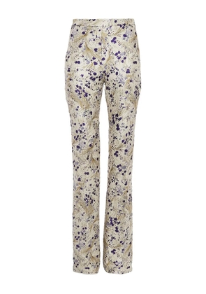 Giambattista Valli Vintage floral-print trousers - White