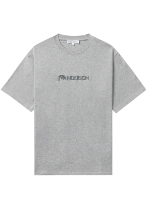 JW Anderson logo-embroidered T-shirt - Grey