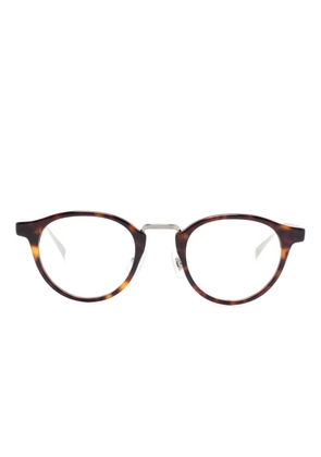Dunhill round-frame glasses - Brown