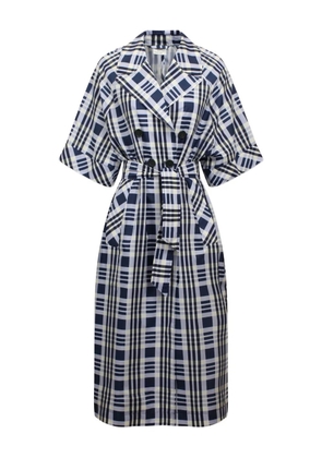 Baum Und Pferdgarten checked double-breasted coat - Blue