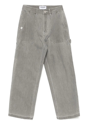 CHOCOOLATE wide-leg work jeans - Grey