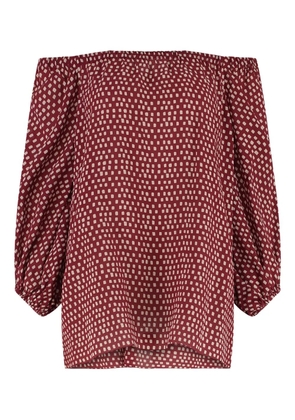 Marinella Piccinno off-shoulder tunic - Red