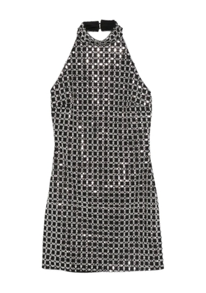 ROTATE BIRGER CHRISTENSEN halterneck metallic-embellished dress - Black