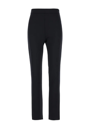 Max Mara concealed zip fastening slim-fit trousers - Black