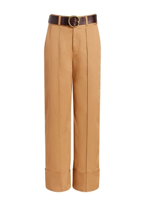 Cinq A Sept pleated-cuff trousers - Brown