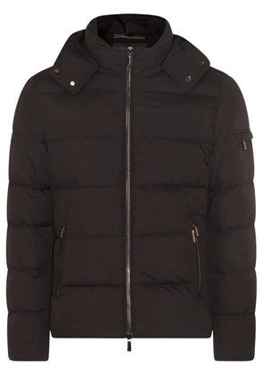 Moorer detachable hood padded jacket - Black