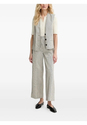 Sessùn striped cotton trousers - Neutrals