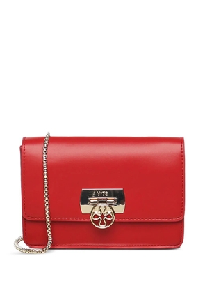 V°73 logo-plaque flap-top satchel bag - Red