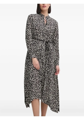 Joop! abstract-print midi dress - Black