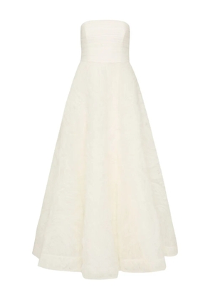 Rebecca Vallance Willow strapless textured bridal gown - White