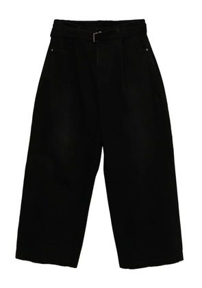 SONGZIO belted wide-leg jeans - Black