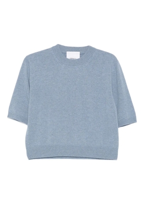 Erika Cavallini short-sleeve crew-neck sweater - Blue