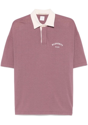 Eleventy cotton polo shirt - Purple
